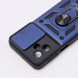 Husă blindată pentru Motorola Moto G54 5G, CamShield Slide, albastru