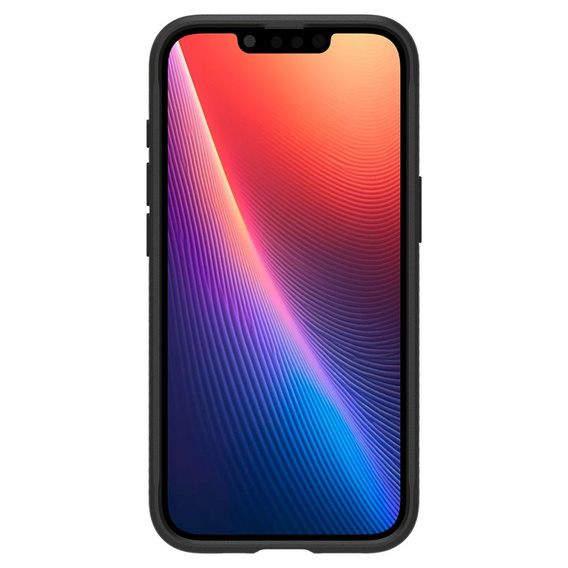 Carcasa Spigen pentru iPhone 16E, Rugged Armor MagSafe, negru + Tempered Glass 9H