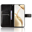 Cu clapetă pentru Honor 200 Pro 5G, Crazy Horse Wallet, negru