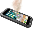 Love Mei Huse pentru iPhone 8 Plus / 7 Plus, armored with glass, negru