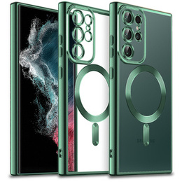 Huse pentru Samsung Galaxy S22 Ultra, MagSafe Hybrid, verde