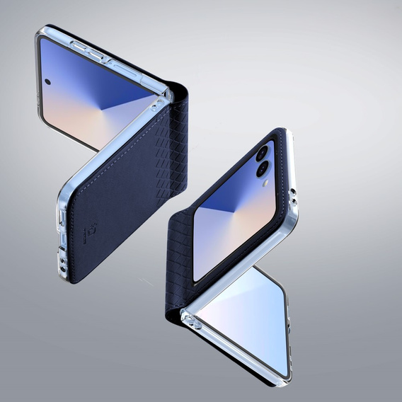 Husă Dux Ducis pentru Samsung Galaxy Z Flip7 5G, Bril, albastru