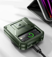 Husa blindată pentru Samsung Galaxy Z Flip 4 5G, Dexnor Clip Holder, verde