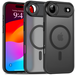 Husă mată pentru iPhone Air, pentru MagSafe, cu protecție pentru cameră, negru