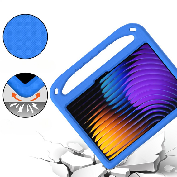 Husă pentru copii pentru Xiaomi Pad 7 / 7 Pro, cu mâner, albastru