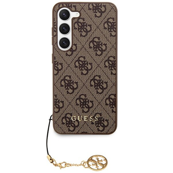 GUESS Huse pentru Samsung Galaxy A55, 4G Charms Collection Hardcase, maro