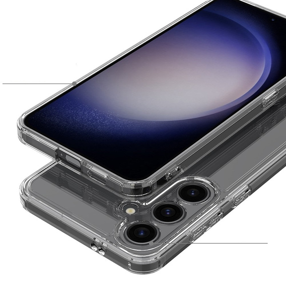 Carcasă pentru Samsung Galaxy S24, Fusion Hybrid, cu protecție pentru camera foto, transparentă