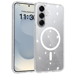 Husă strălucitoare, pentru MagSafe pentru Samsung Galaxy S26 Plus, transparentă