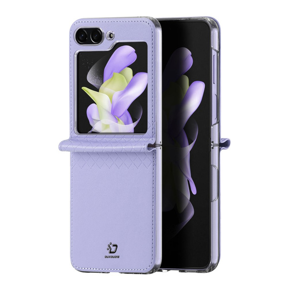Husă Dux Ducis pentru Samsung Galaxy Z Flip5 5G, Bril, violet