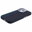 Carcasa pentru iPhone 16 Pro, Carbon Fiber MagSafe, negru / albastru