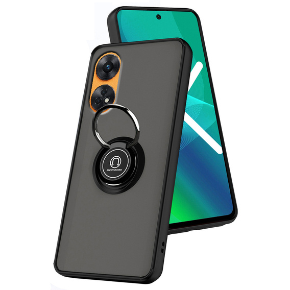 Husa pentru Oppo Reno8 T, Frosted Ring, negru