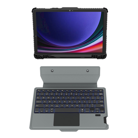 Carcasă + tastatură Galaxy Tab S9, NILLKIN Bumper Pen Slot, negru