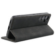 Husă pentru Samsung Galaxy A54, ERBORD Vintage, portofel cu clapetă, negru