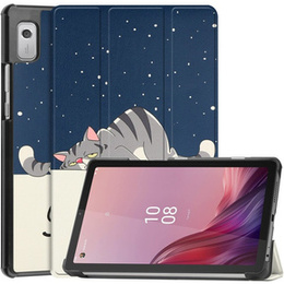 Husă pentru Lenovo Tab M9, Smartcase, sleeping cat