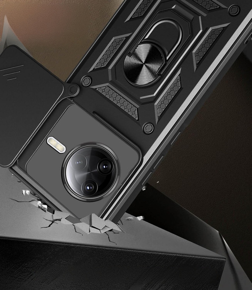Husă blindată pentru Xiaomi Poco F7 Ultra, CamShield Slide, negru