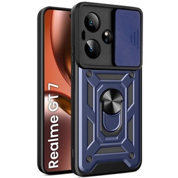 Husă blindată pentru Realme GT 7 / 7T, CamShield Slide, albastru