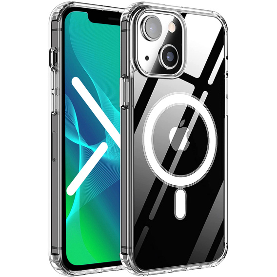 Huse pentru iPhone 13, ERBORD Hybrid MagSafe Case, albastru