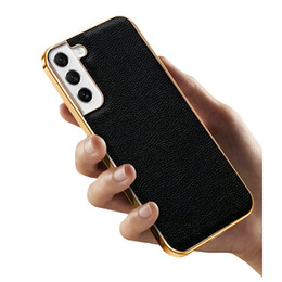 Huse pentru Samsung Galaxy S21 FE 5G, Cowhide Leather, negru
