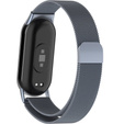 Brățară milaneză cu brățară cu carcasă pentru Xiaomi Smart Band 10 / 9 / 8, gri