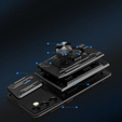 Husă blindată pentru Samsung Galaxy A05s, Camera Slide Card Slot, negru