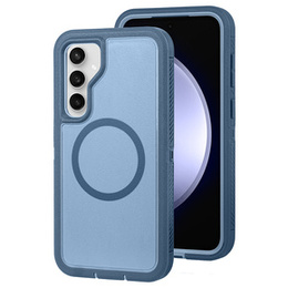 Carcasă cu ramă pentru Samsung Galaxy S23 FE, pentru MagSafe, albastru