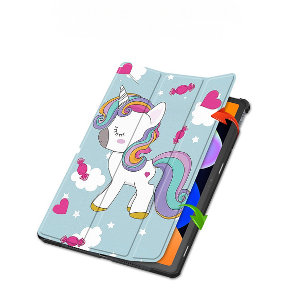 Husă pentru Lenovo Idea Tab 11" 2025 TB336FU TB336ZU, cu funcție de suport, Smartcase, Unicorn