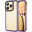 Huse pentru Realme C61, Fusion Hybrid, transparent / violet