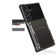Husa pentru Samsung Galaxy S25 Ultra, Card Holder Kickstand, negru