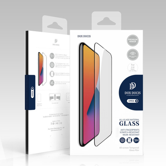 Sticlă temperată pentru Xiaomi Redmi Note 13 5G, Dux Ducis ecran complet, cadru negru