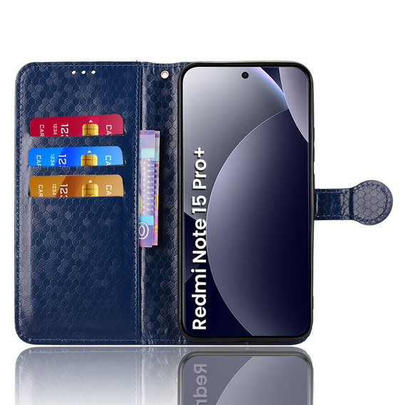 Husă tip portofel Rhombus pentru Xiaomi Redmi Note 15 Pro Plus 5G