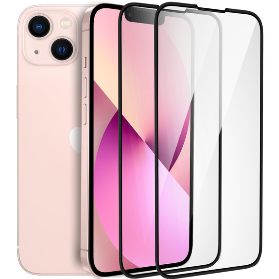 2x sticlă ceramică ERBORD Hybrid Glass pentru iPhone 13 Mini