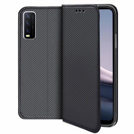 Cu clapetă pentru Vivo Y20/Y20i/Y20s/Y11s, Wallet Smart Magnet, albastru