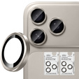 2x ERBORD OPTIK Pro sticlă călită pentru iPhone 16 Pro / 16 Pro Max camera foto, negru