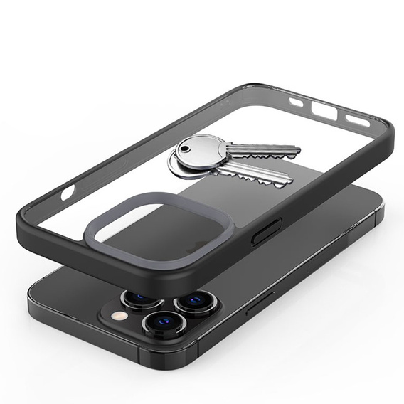 Huse pentru iPhone 13 Pro Max, ERBORD Hybrid Case, negru