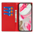 Husă cu clapetă pentru Google Pixel 10 / 10 Pro, piele Litchi Grain, negru