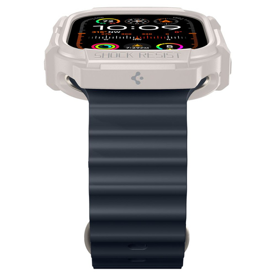 Pasek z etui Spigen do Apple Watch Ultra 49mm, Rugged Armor Pro, Czarny