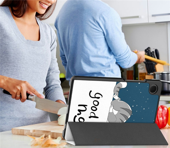 Husă inteligentă cu imprimeu pentru Samsung Galaxy Tab A11/A9