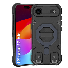 Husă pentru iPhone Air, pentru MagSafe, blindată cu suport, negru