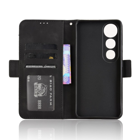 Cu clapetă pentru Vivo V50 Lite 4G / 5G, Card Slot, negru