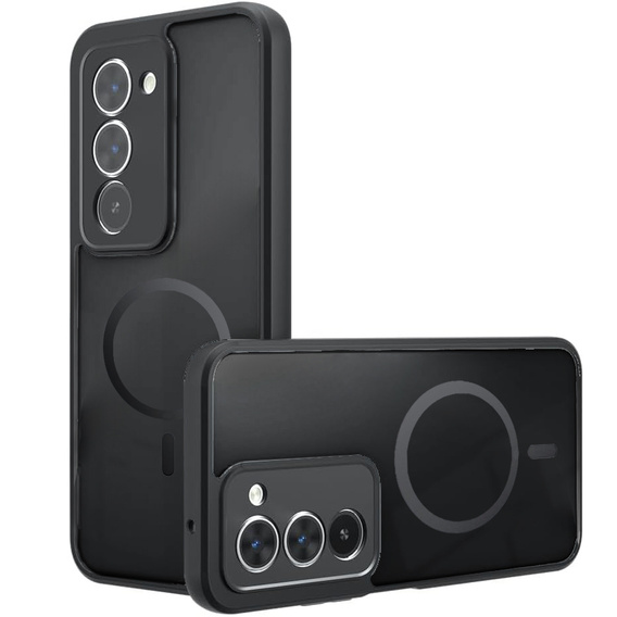 Matt Case pentru Xiaomi Redmi 15 5G / 4G, pentru MagSafe, negru translucid