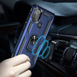Husă blindată pentru Motorola Moto G50, Nox Case Ring, albastru