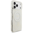 Husă cu curea IML Flowers Electroplated Allover With Beads, pentru MagSafe, cu curea pentru iPhone 17 Pro Max