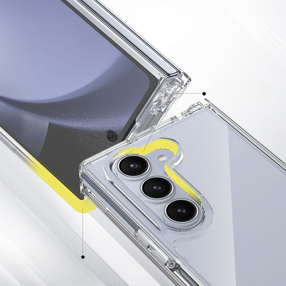 Huse pentru Samsung Galaxy Z Fold6 5G, Fusion Hybrid, transparentă