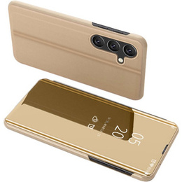 Huse pentru Samsung Galaxy A15, Clear View, negru + sticlă 9H