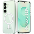 Husă pentru Samsung Galaxy S25+ Plus, Fusion Hybrid Case, pentru MagSafe, transparentă + Sticlă pentru ecran