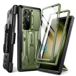 Husa pentru Samsung Galaxy S24 Ultra, Tongate MECH Series Clip, verde
