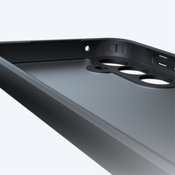 Carcasă pentru Samsung Galaxy S24, Fusion Hybrid, cu protecție pentru camera foto, transparent / negru