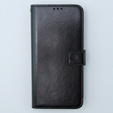 Cu clapetă pentru Motorola Moto G54 5G, Crazy Horse Wallet, negru
