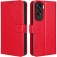 Cu clapetă pentru Honor 90 Lite 5G, Crazy Horse Wallet, roșu