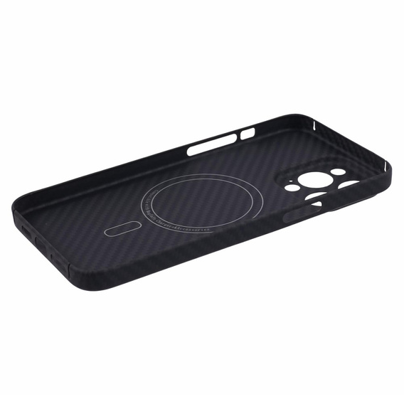 Husă pentru iPhone 15 Pro Max, Aramid Fiber Cover, negru